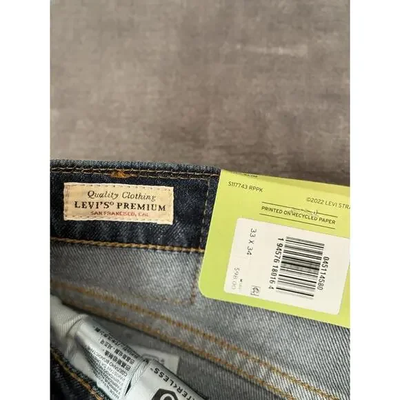Levi's 511 Premium Slim Performance Stretch Fit Medium Blue Sz 32 X 34